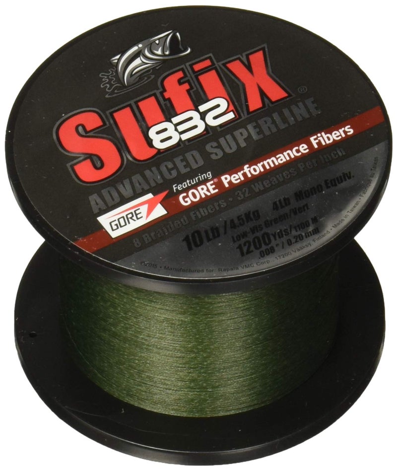 Sufix 832 Braid Line-1200 Yards (Green, 80-Pound) - Image 1